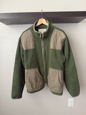 Filson Guide Fleece Jacket Tin Cloth Accents Green USA Made Sz Large Lg