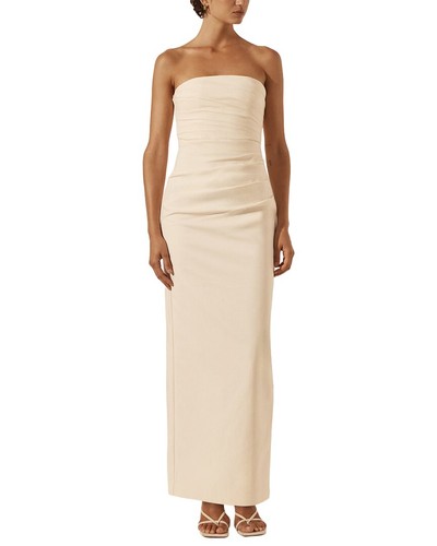 Shona Joy Lani Strapless Draped Maxi Dress Women's  2