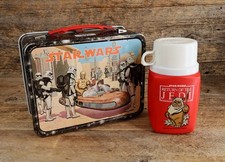 Vintage 1977 Star Wars Lunch Box w Thermos