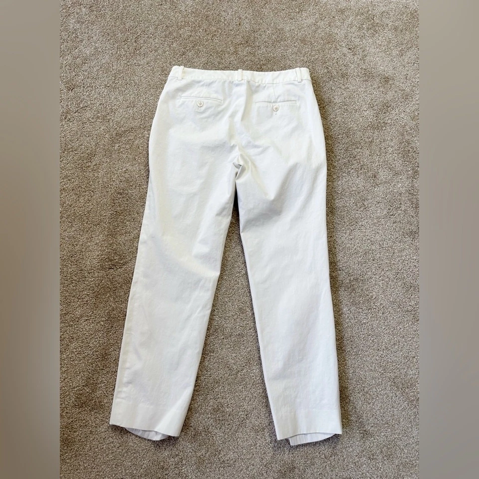 Ralph Lauren Purple Label Heidi Skinny Pants Cream White Trousers Size 8/29 - Image 3 of 4
