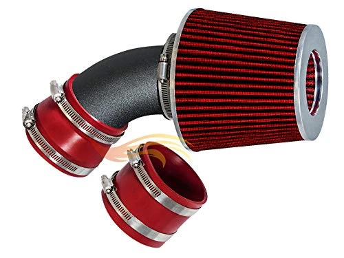 BCP RW ROJO 1998-2004 Sevilla SLS STS 4.6L V8 Kit de admisión Ram corta + Filtro Foto 3 de 4