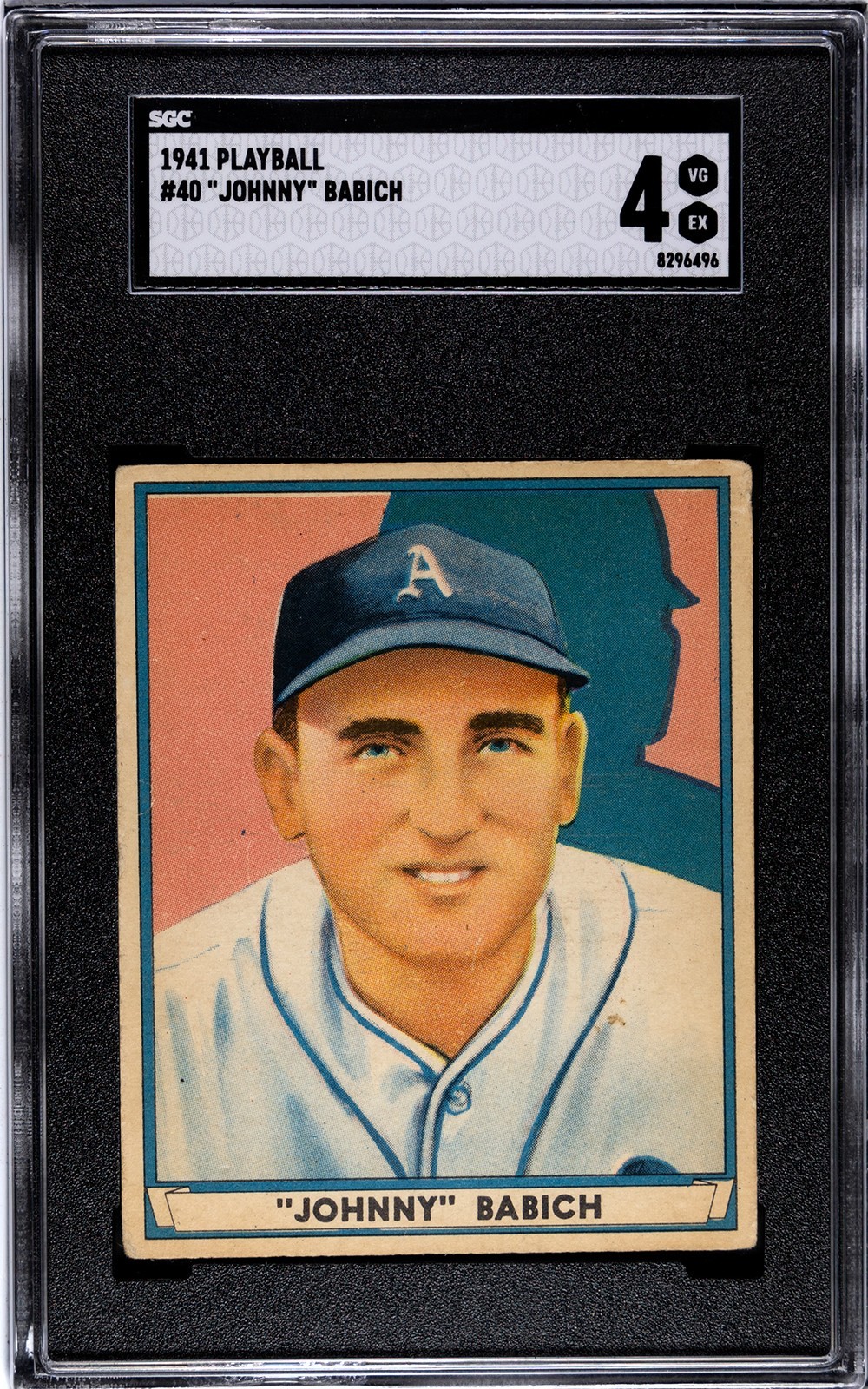 1941 Play Ball - #40 Johnny Babich - SGC 4 VG/EX