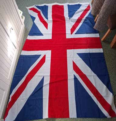 GROSSES MILITÄRMUSTER UNION JACK / FLAGGE, ALLWETTER LEINEN, 122 X 230 CM