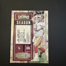 2020 Panini Contenders Optic - Season Ticket Jimmy Garoppolo #50 Cracked Ice /22