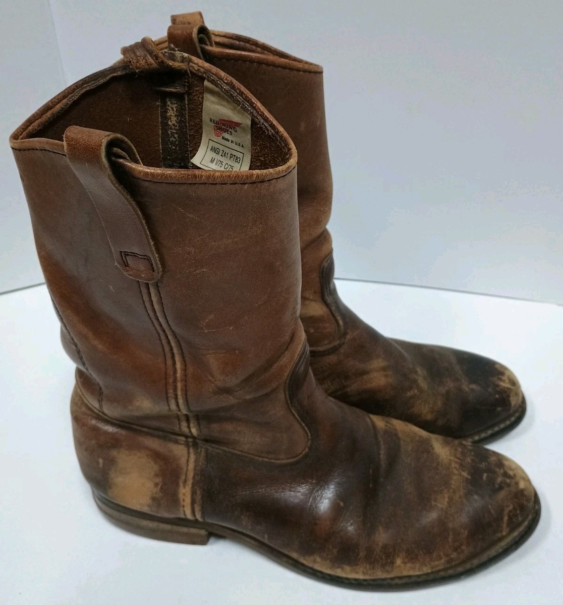Red Wing Nailseat 2265 PT83 Pecos Work Boots Steel Toe 9.5 EE 1983