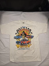 Vintage Richard Petty Shirt Mens Large White NASCAR Winston Cup 7 Time Made USA