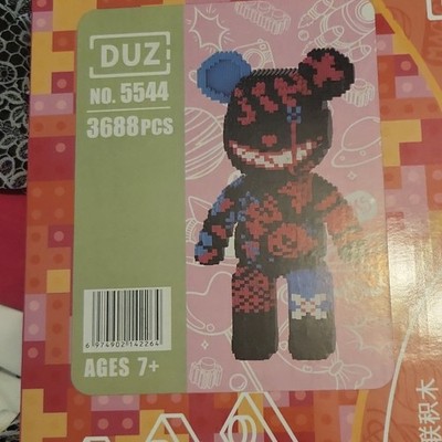 DUZ Bearbrick Building Blocks Set 5544, 3688 PCS, Ages 7+ Box