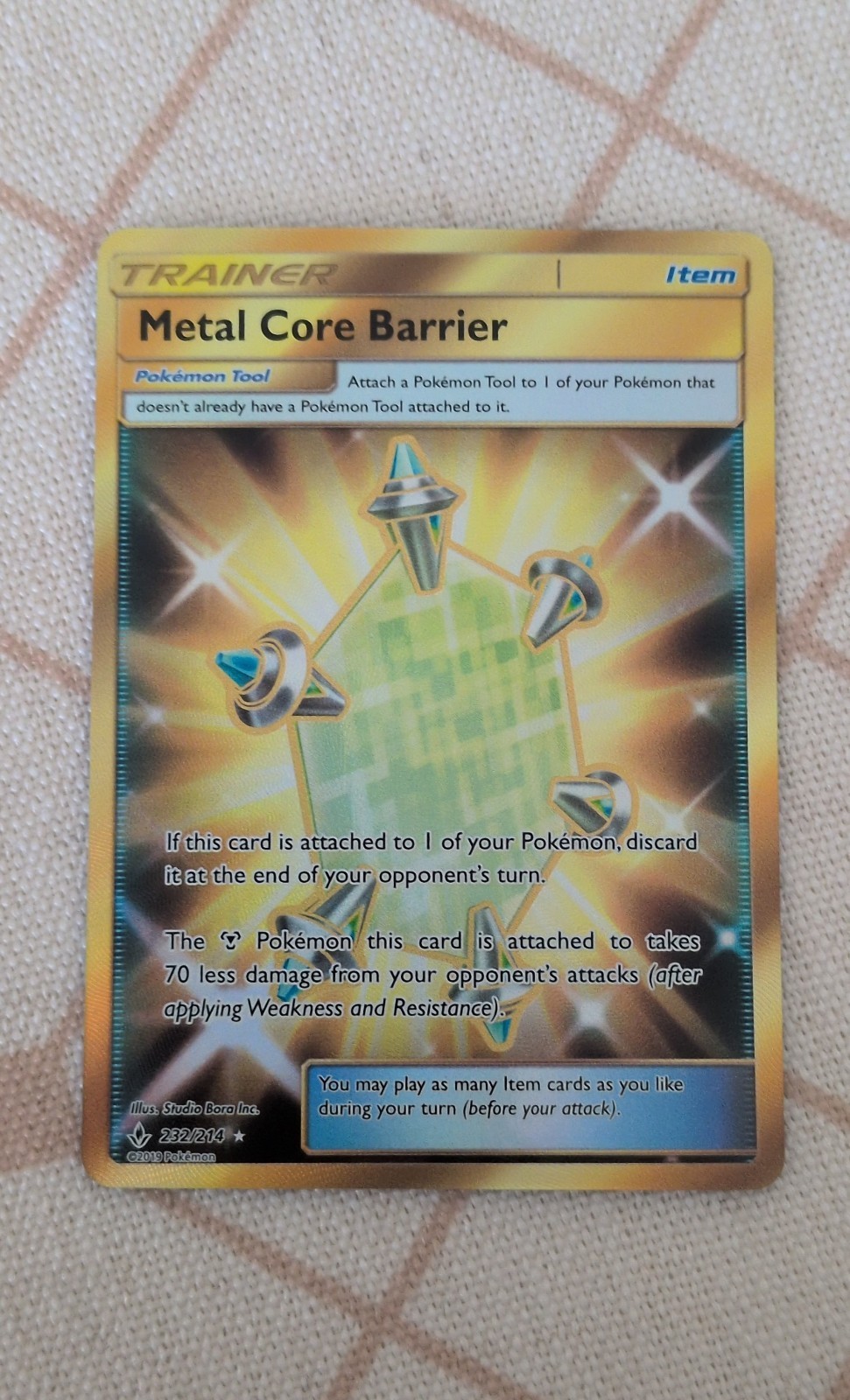 Metal Core Barrier (Secret) 232/214 Sm-Unbroken Bonds Holo