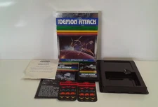 Intellivision Demon Attack Game Cartridge Box, Manual and Overlays