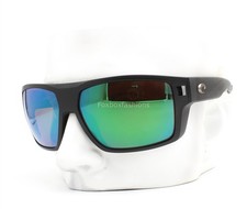 Costa Del Mar Sunglasses Diego Matte Black Green Glass Polarized 580G w/case