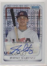 2011 Bowman Chrome X-Fractor 60/299 Jeremy Martinez #18U-15 Auto 1t4