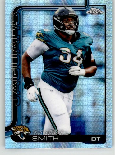 Maason Smith 2025 Topps Chrome Prism Refractor 140 Jacksonville Jaguars