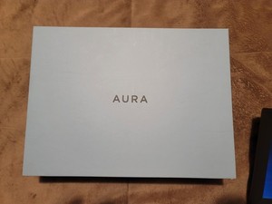 Aura Gallerie Digital Photo Frame 10.6 Charcoal AF500-BLK Used Free Shipping 