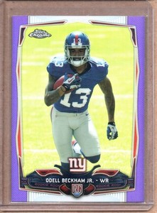 2014 TOPPS CHROME ODELL BECKHAM JR. PURPLE REFRACTOR ROOKIE  (NM/MT)