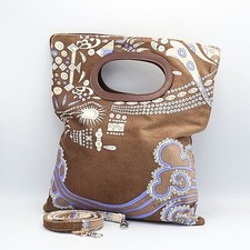 Borsa a tracolla EMILIO PUCCI in pelle marrone con tracolla Paisley