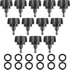 12Pcs 1/4 Inch Drip Irrigation Hose Connectors to 3/4 Inch Garden Faucet Adapter