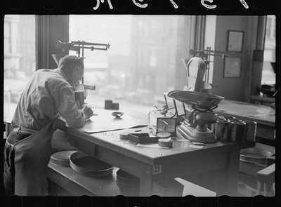 Minneapolis Minnesota 1939 Wheat Impurity Testing Grain Inspection Dept Man