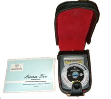 Gossen Luna Pro CdS Meter with Original Case  Manual Photography Vintage