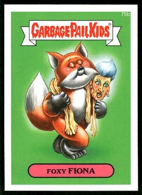 2014 Topps Garbage Pail Kids Series 2 #75b Foxy Fiona