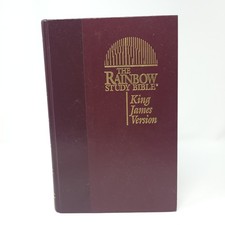 The Rainbow Study Bible King James Version Color Coded 1992 Bold Letter Edition