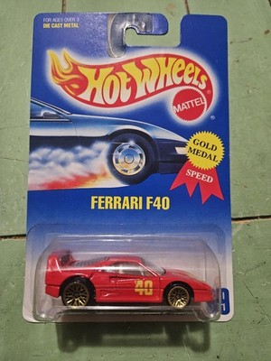 1991 Hot Wheels Ferrari F40 Gold Medal Speed 69 Gold Lace | eBay