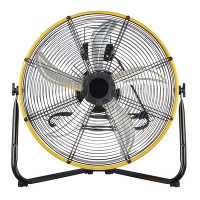 20'' High Velocity Industrial Drum Fan, 6200 CFM 3-Speed, 180° Tilting Head