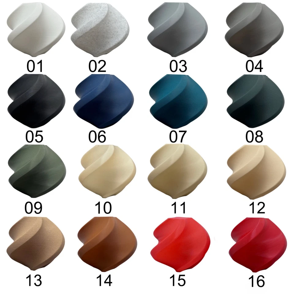 Designer 3D Druck Vase, Dekovase aus nachhaltigem PLA, Trockenblumenvase - Bild 2 von 4