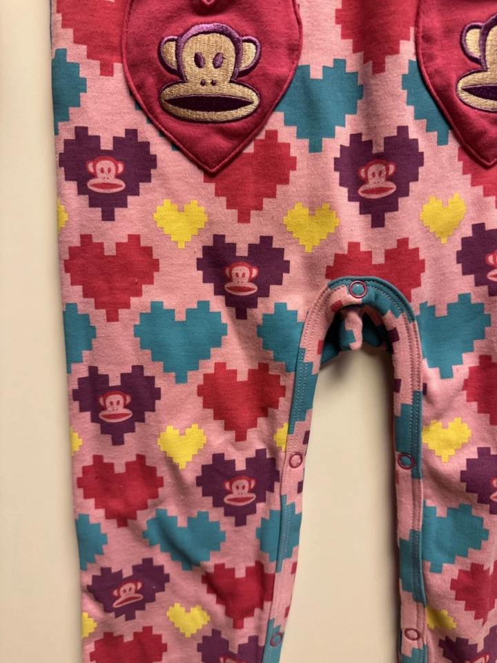 Mameluco magnético pequeño Paul de Paul Frank niñas 1 pieza 24 meses Monkey Theme Foto 2 de 4