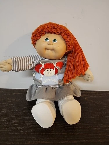 VINTAGE CABBAGE PATCH 1982 Blue Eyes Red Hair Orginal Self Portrait 511 K Outfit