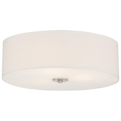 Access Lighting 64063LEDDLP/WH Mid Town 3 Light 18''W LED Flush - Silver