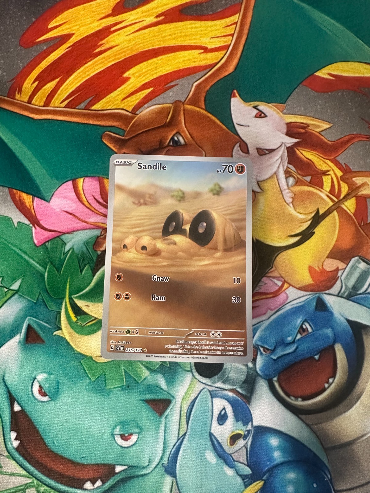 Sandile - 216/198 - Pokemon Scarlet & Violet - Full Art - Mint