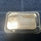 1 oz Engelhard Gold Standard Silver Bar - Blank Back -Scarce Bar