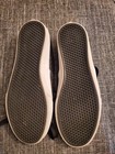 Vans Black Perforated Leather Sneakers Mens 5.5 Womens 7 Front Tie PRISTINE! — photo 2
