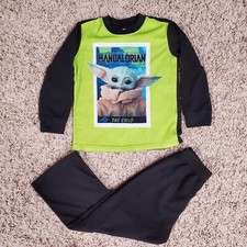 Star Wars Mandalorian Baby Yoda Toddler Boys 2 Piece Pajama Set Size 4 Size 5