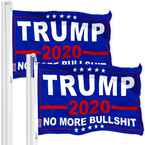 No More Bullshit 2020 Flag 3x5FT 2-Pack Printed 150D Polyester By G128 - 第 1/6 張圖片