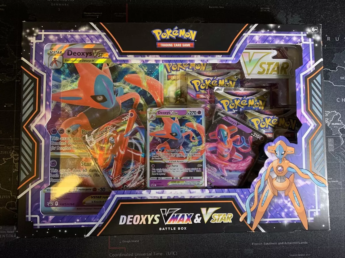  Pokemon TCG: Deoxys VMAX VSTAR Battle Box : Toys & Games