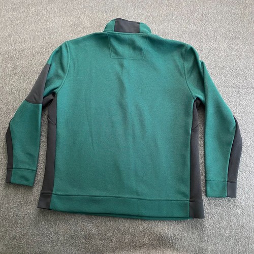 Alaskan Hardgear Duluth Fleece Lined 1/4 Zip Jacket Mens 2XL Green Graveltec - Picture 2 of 5