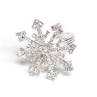 Set of 4 Christmas Holiday Rhinestone Crystal Snowflake Napkin Rings