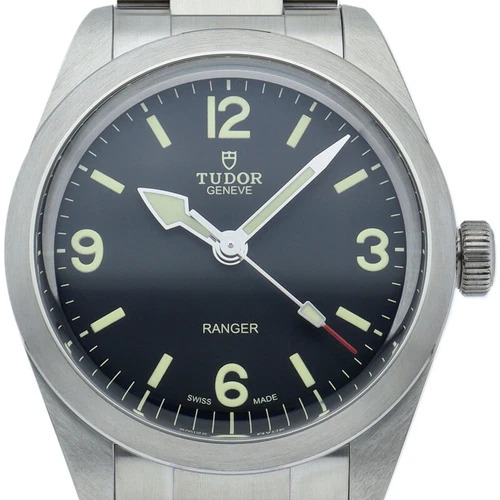 TUDOR ranger watch M79950-0001 Stainless Steel mensWatch black USED