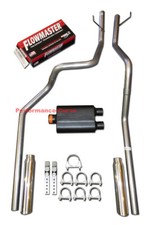 Mandrel Bent Dual Exhaust Flowmaster Super 44 Muffler Fits 03-05 Dodge Ram Hemi