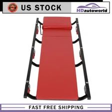 250lbs Red Rolling Garage/Shop Creeper 40"Padded Mechanic Cart Headable 6Casters