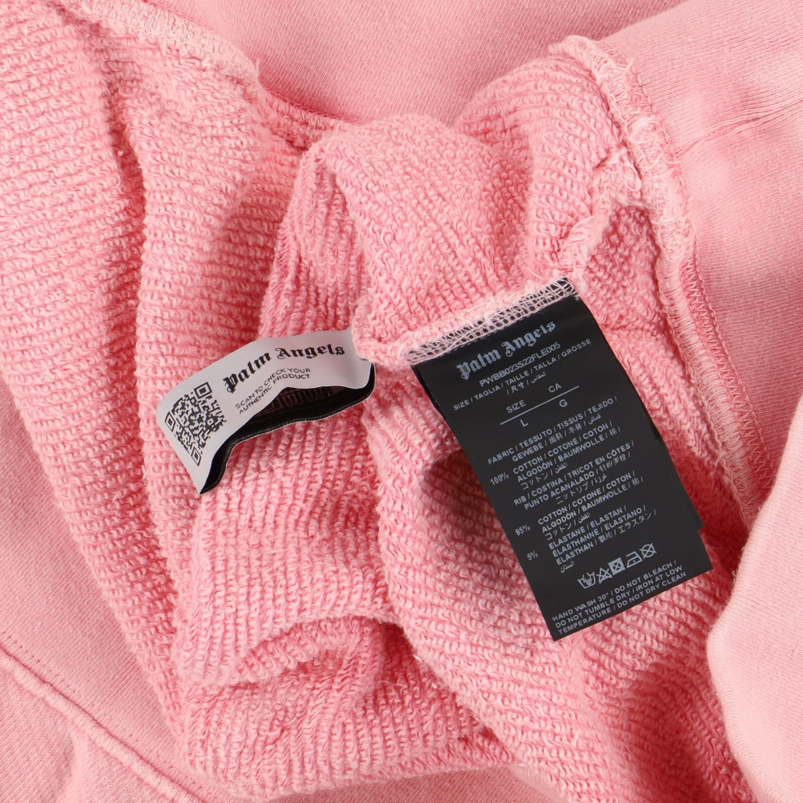 Felpa con cappuccio oversize Palm Angels rosa orsi danzanti logo taglia L SS22 PREZZO AL PUBBLICO $970