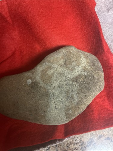 Original Native American Indian Stone Mortar; Nice Size With Pictograph - Picture 3 of 3