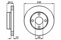 2X Bremsscheiben Vorne FüR Audi Bosch 0986478550