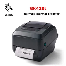 Zebra GK420T Thermal USB Ethernet LAN Network RJ45 Label Desktop Printer