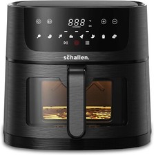 Schallen Digital Air Fryer Large 8L Family Frying Oven Timer Glass Window Grill
