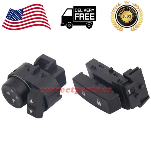 15804093 Left Door Lock 22883768 Mirror Switch for Sierra Chevrolet Silverado US - Picture 4 of 12