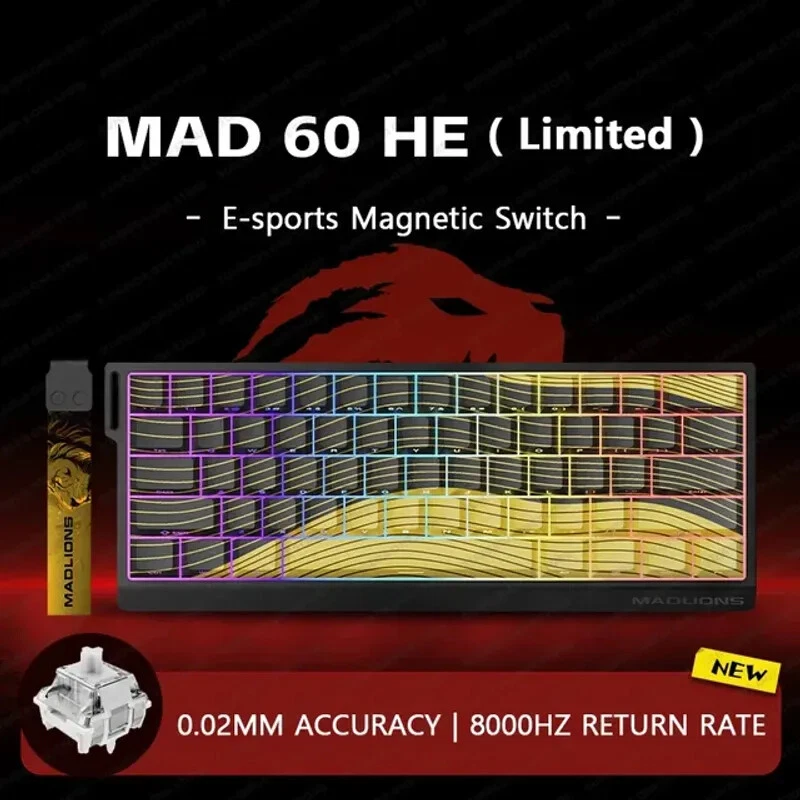 Magnetic Switch Wired Mechanical Gaming Keyboard for Enhanced Computer Performance