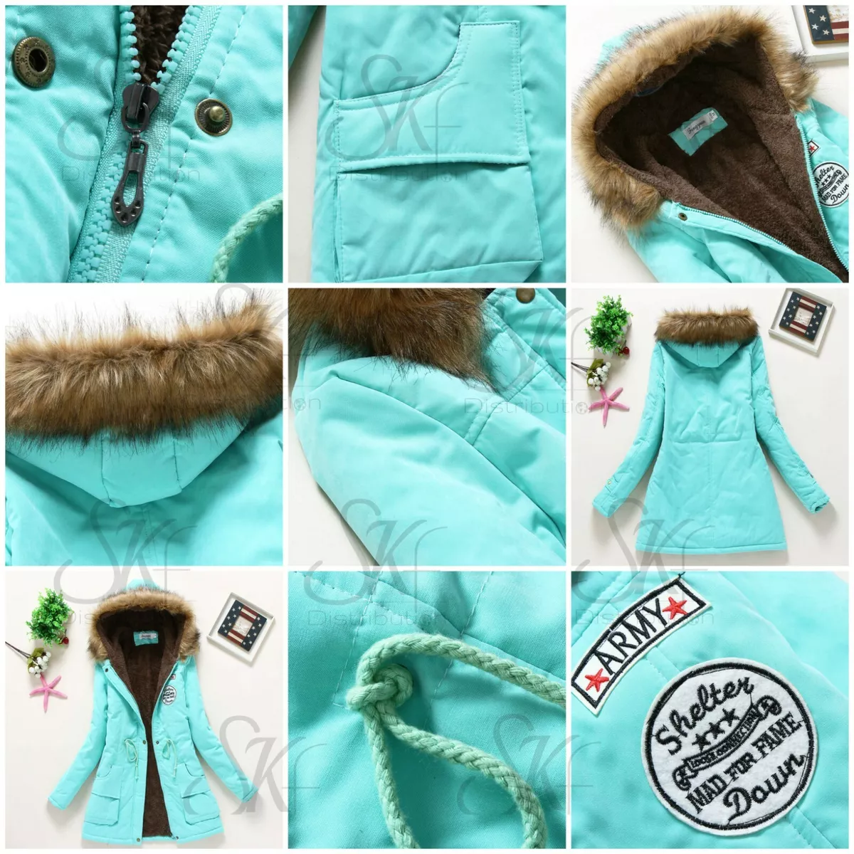 parka fourrure femme pas cher