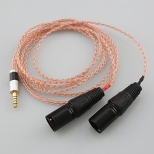 OCC Copper 4.4mm Balanced Male to Dual 2x 3 pin XLR Balanced Male Cable Adapter